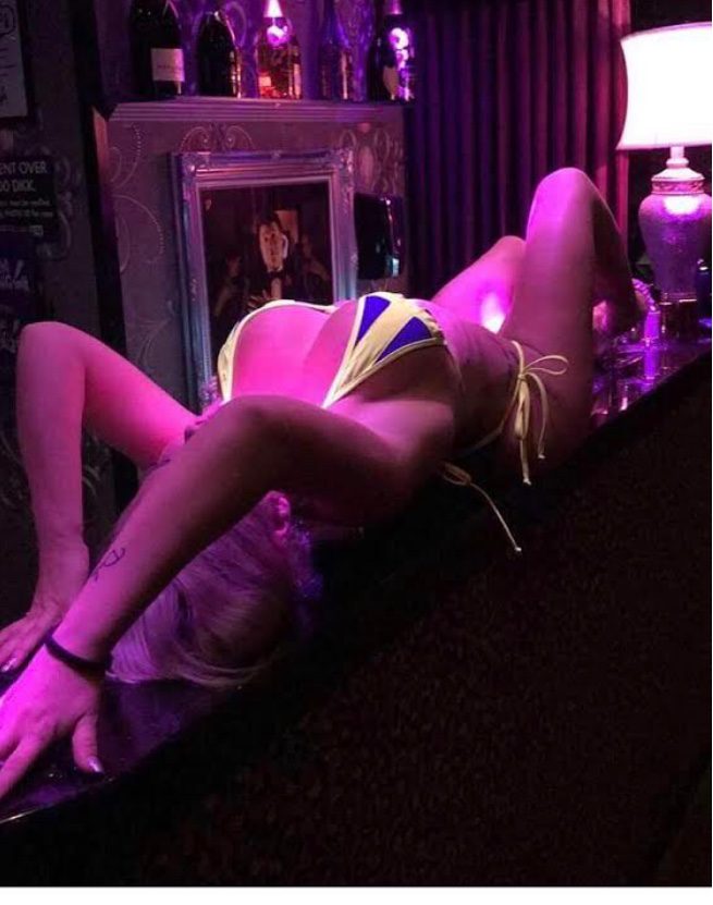 swedish bikini in strip club